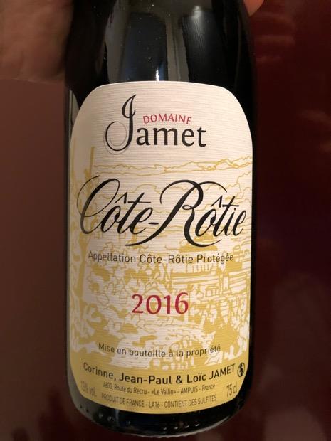 Jamet - Cote Rotie 2016